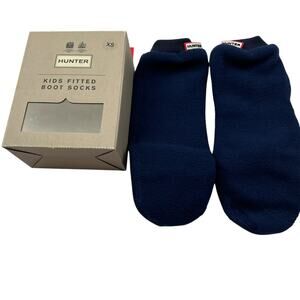 New Hunter Navy Boot Socks